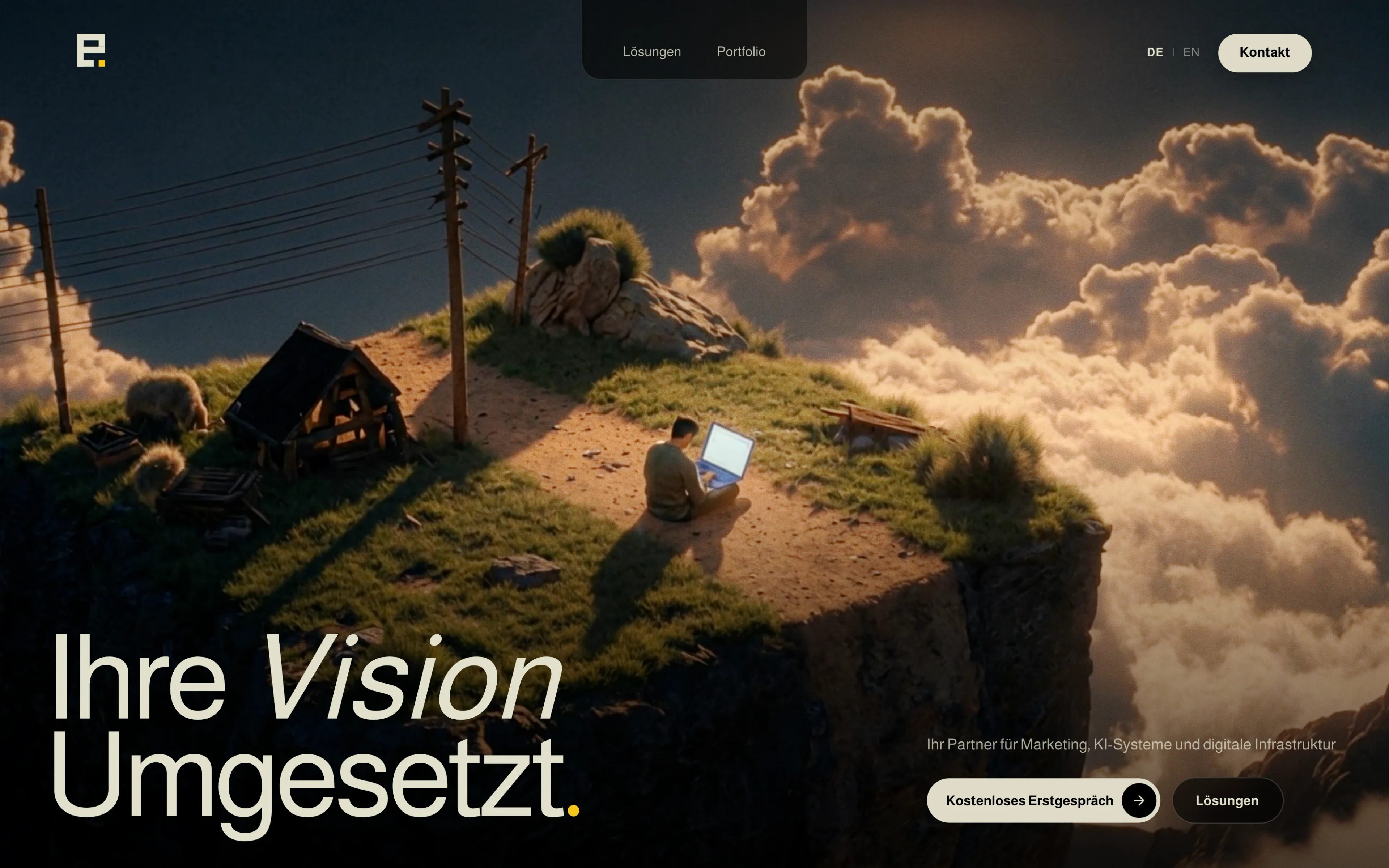 Startseite von Efendy Partners auf dem Desktop